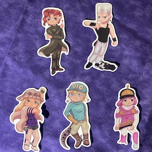 JJBA JoBro and Side Villains Chibi Stickers