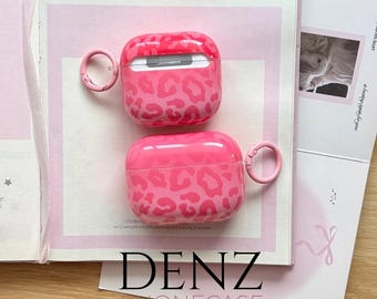 Leopard Muster Pink Airpods Hülle