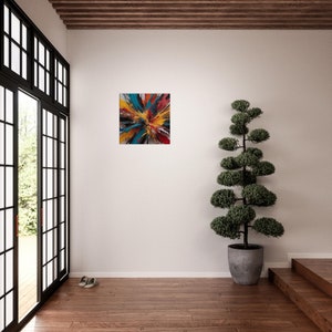 ABSTRACT CANVAS Wall ARTWORK – Vibrant Modern Painting – Bold Colorful Home Decor – Contemporary Abstract Wall Hanging For Living Room