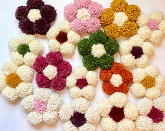 Pom Pom Daisy Flower Wall Decor, Nursery, Girl's Room