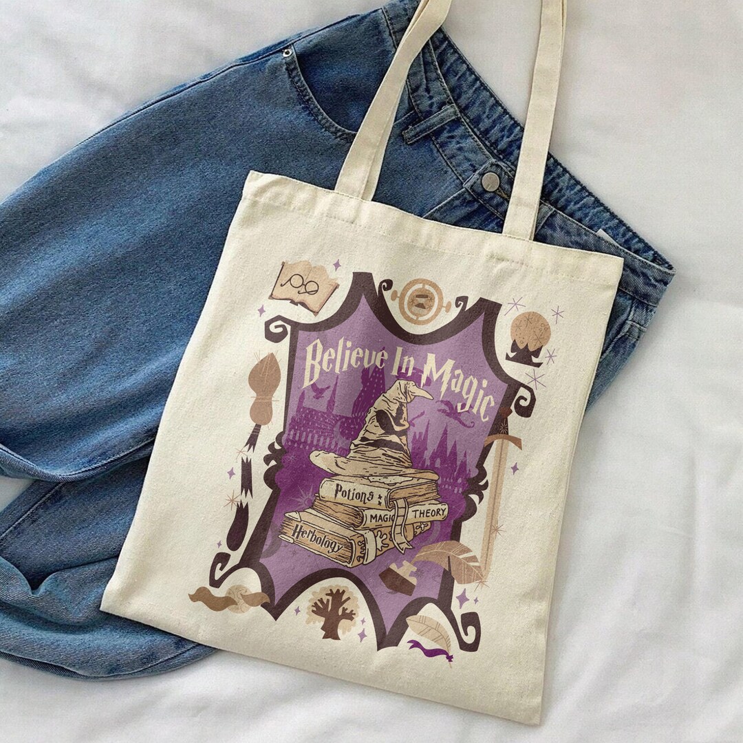 BAUNA Wizard Movie Tote Bag – 37x32 Cm, Wasserdichter Polyester, Mit Zitat, Fan-Geschenk