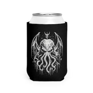 Cthulhu Tentacle Drink Koozie | Dark Fantasy Can Cooler | Urban Legend Vibes