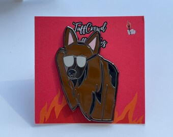 German Shepherd Enamel Pin, Back-to-School Pup Accessory