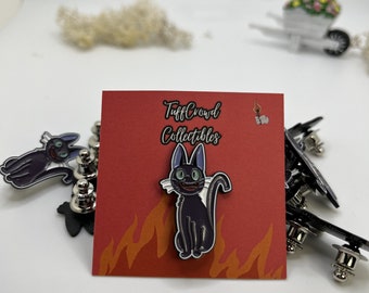 Black Cat Anime Pin, Collectible Accessory Pin