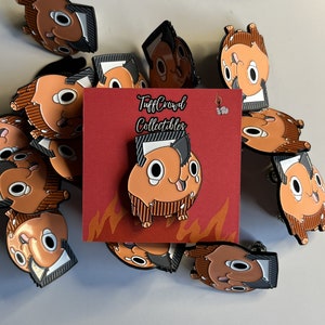 Pochita Crying Enamel Pin Chainsaw Man Lapel Pin Anime Chainsaw Man Accessories Anime Enamel Pin Pochita Accessory Cute Pochita Anime Pin