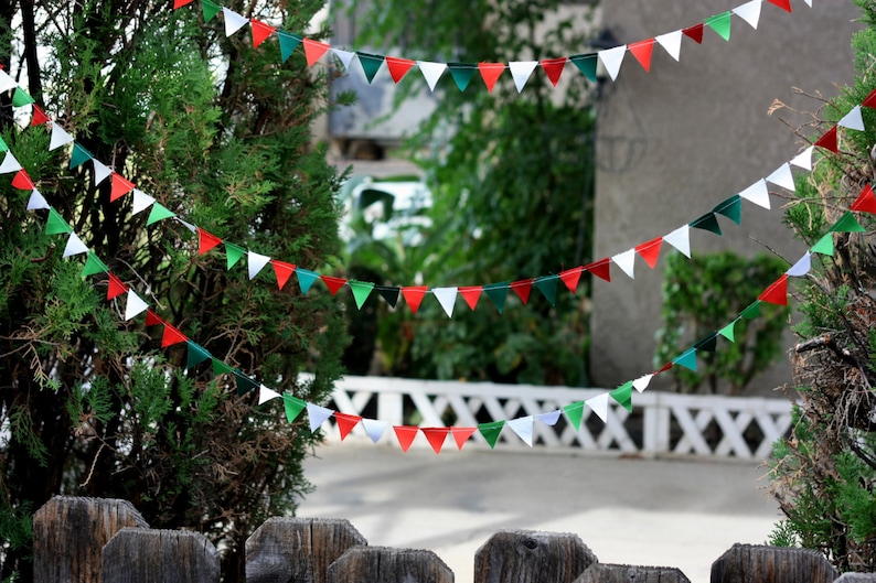 Banderines navideños diminutos de 20 pies imagen 1
