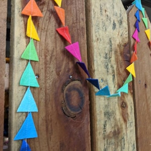 Bright Rainbow Felt Bunting/Garland 6.5 feet long