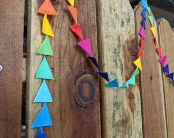 Bright Rainbow Felt Bunting/Garland 6.5 feet long