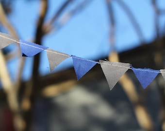 Teeny Tiny Blue and Gray Bunting