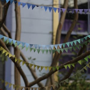 Teeny Tiny Dusty Rainbow Bunting 41 ft long image 2