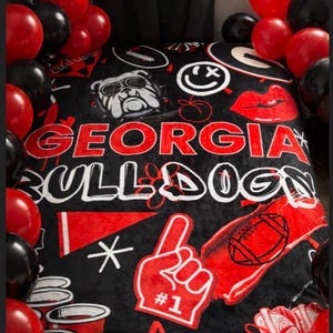 Custom College Blanket Any College, Sorority, Fraternity, College Commitment, Bed Decorating Party, Dorm Decor, College Acceptance,Bed Party
