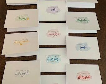 Open When Dorm Cards - Dorm Cards- Parent Weekend Open When Letters Cards for College Leaving for College package idea acceptance commitment