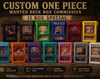 One Piece Wanted Leader Deck Box | Custom Order - 13 Boxes