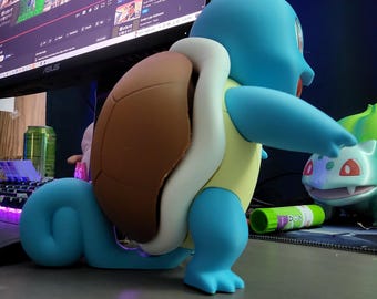 大型ゼニガメフィギュア - 水遊び用ポケモンディスプレイピース