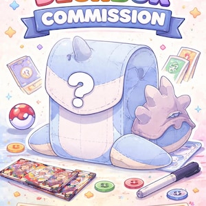 Lapras Card Box  | 3D Printed TCG Deck Case with Hinged Lid - Commission