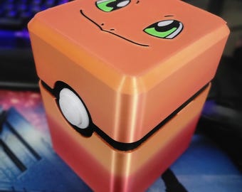 Charmander Card Box - Pokémon TCG Storage Box with Hinged Lid & Personalization