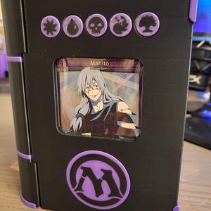 Spellbook Commander Deck Box – 3D-Printed MTG Commander Storage with Dice & Marker Compartments