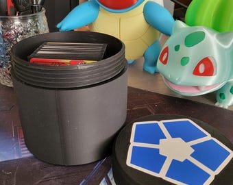 Blue Lock Anime-Inspired Screw-On Deck Box – Secure Storage for 60+ Sleeved Cards