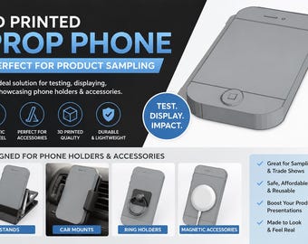 3D Printed Prop Phone for Product Photography & Accessory Testing