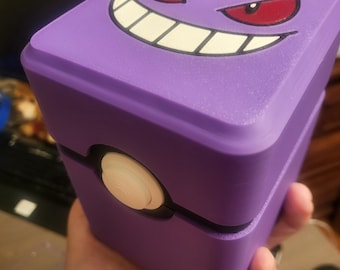 ゲンガー ポケモンカードボックス | ヒンジ付き蓋付きカスタム3D