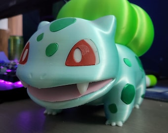 Large Bulbasaur Figure - Grass Starter Pokémon Display Piece (Customizable)