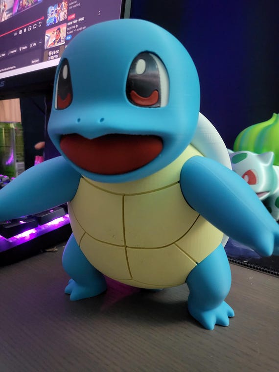 ゼニガメ ビッグフィギュア 大型ゼニガメフィギュア - 水遊び用ポケモンディスプレイピース