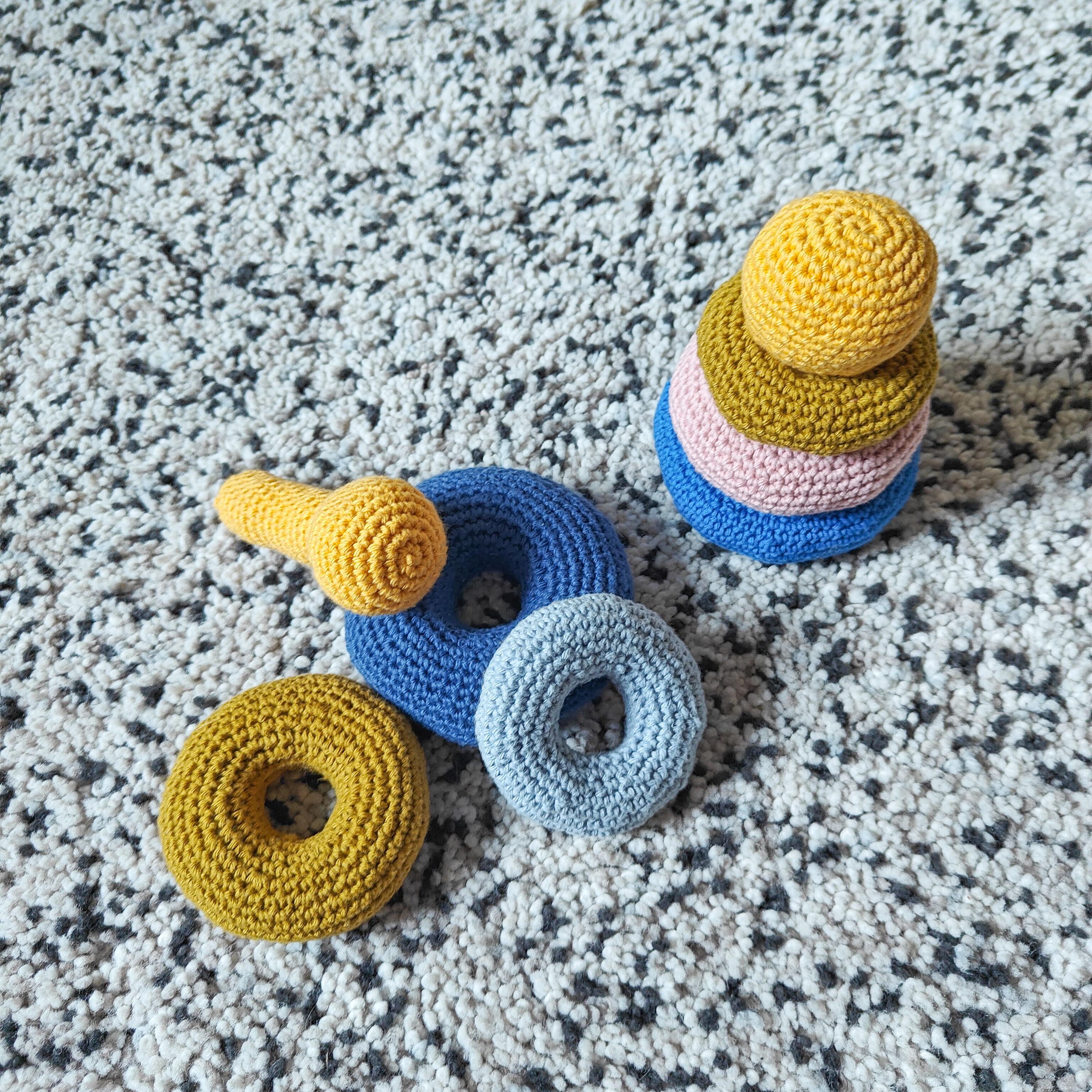 J Stacking Pattern Crochet Pattern Fun STACKING TOY (pdf) - Etsy