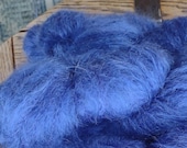 Periwinkle Brushed mohair blend yarn