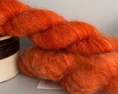 Persimmon Brushed Mohair Merino Yarn
