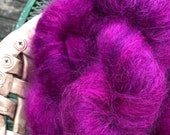 Crushed Berries, Brushed mohair yarn, 2 ply