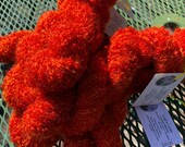 Saffron boucle mohair blend yarn