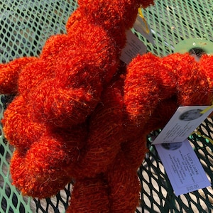 Saffron boucle mohair blend yarn