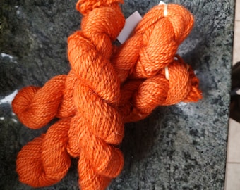 Persimmon, Bulky Mohair-merino blend yarn