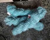 Teal, boucle mohair blend yarn