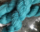 Teal, Bulky Mohair-merino blend yarn