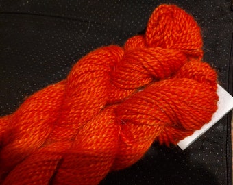 Cayenne Red, Bulky Mohair-merino blend yarn