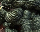 Moss Green mohair bulky merino  weight yarn