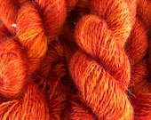 Saffron, 50-50 mohair-wool blend 2 ply sport yarn