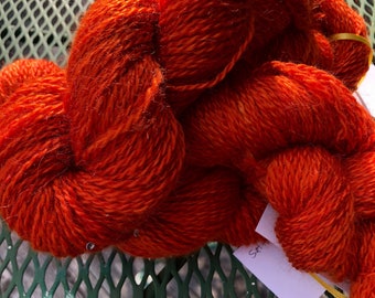 Saffron 60-40 mohair-merino blend 2 ply sport yarn