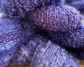 Lilac, boucle mohair blend yarn