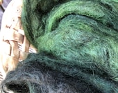 Moss green, Brushed mohair blend yarn