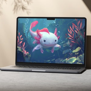 Axolotl Wallpaper Png, Axolotl Png, Axolotl Digital Papers, Axolotl ...