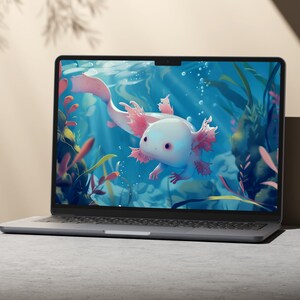 Axolotl Wallpaper Png, Axolotl Png, Axolotl Digital Papers, Axolotl ...
