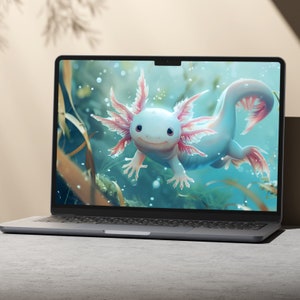 Axolotl Wallpaper Png, Axolotl Png, Axolotl Digital Papers, Axolotl ...