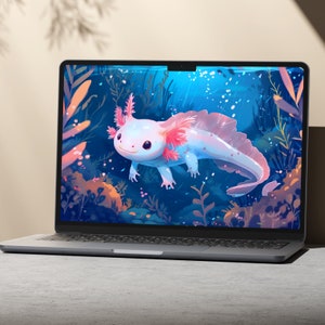 Axolotl Wallpaper Png, Axolotl Png, Axolotl Digital Papers, Axolotl ...
