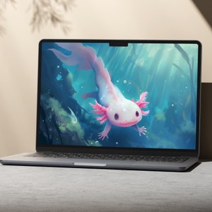 Axolotl Wallpaper Png, Axolotl Png, Axolotl Digital Papers, Axolotl ...