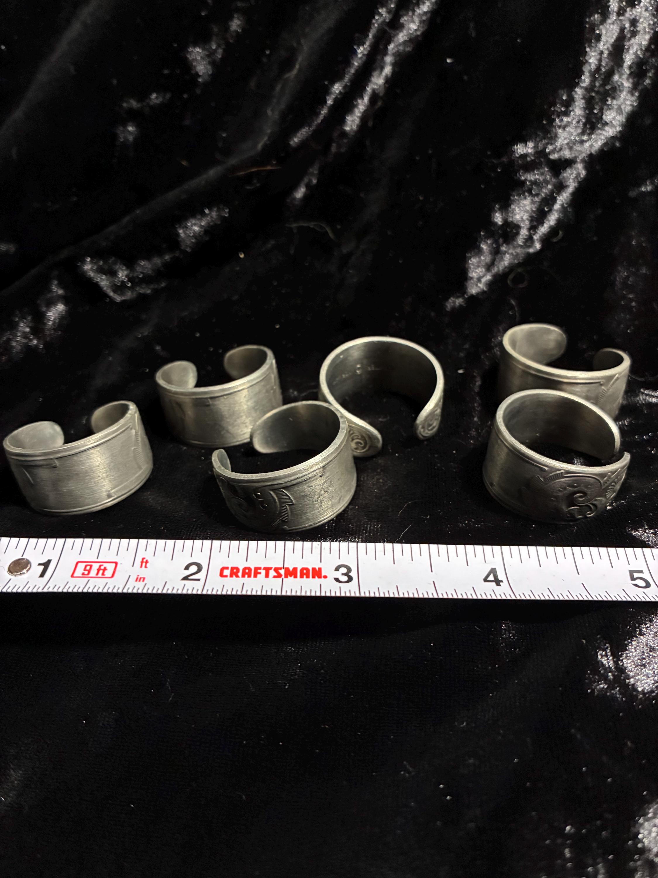 Pewter Napkin Rings - Etsy