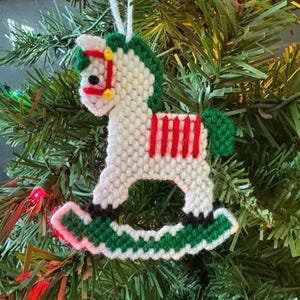 Vintage Christmas Ornament - Rocking Horse