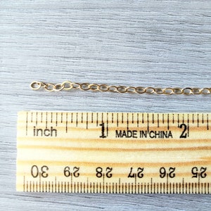 1 INCH EXTENDER CHAIN add on to any necklace or bracelet 14K20 gold filled or sterling silver option