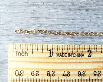 1 INCH EXTENDER CHAIN add on to any necklace or bracelet 14K20 gold filled or sterling silver option